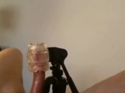 Preview 6 of Fleshlight thrusting cock to orgasam