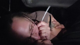 Friends mom sucks me off in a parking lot
