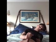Preview 6 of Jerking off ending with Huge Cumshot