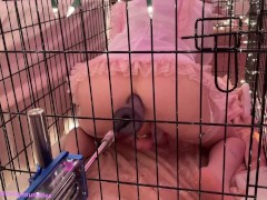sissy gets caged and trained by a femboy