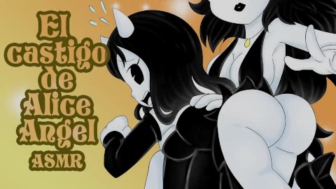 ASMR Las nalgadas hacia Alice Angel