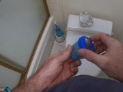 Preview 2 of Helping stepson to get a sperm sample with my ass and pussy