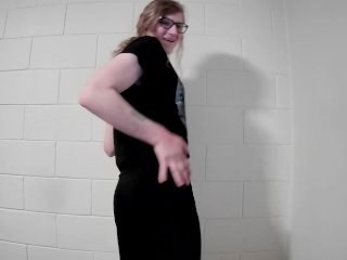 Striptease in leggings