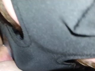 EATING CREAMPIE FROM HER PUSSY