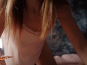 Preview 1 of Gentle morning POV blowjob with cum swallow