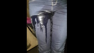 ⭐ Desperate Girlfriend Pissing Her Jeans By The Road!