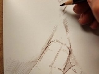 Quick morning anal fingering of tender butthole