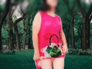 Preview 4 of PUBLIC. Sexy ladyboy hot nude dancing in the park
