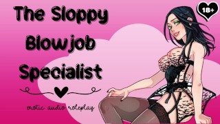 The Sloppy Blowjob Specialist [Subby Blowjob Princess] [Bâillonnement sur la bite me fait mouiller]