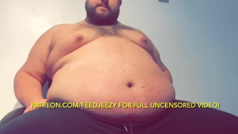 Dominant Feedee demands your food, tries on tight clothes and chugs gainer shake!