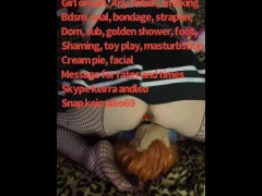 Smoking Goth Slut rides Chuckys face untill cum with anal toy Snap keirraleo69