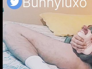 male sex toy cum, bunny luxo, live, cum too fast