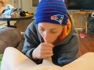 Every time the Patriots Lose, Heather Kane Sucks a Random Cock!