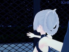 Nazuna Nanakusa and I have intense sex on a rooftop at night. - Call of the Night POV Hentai