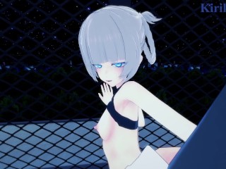 Nazuna Nanakusa and I have Intense Sex on a Rooftop at Night. - Call of the Night POV Hentai