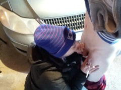 Heather Kane Sucks Cum Out of a Cock to Fix Her Flat Tire