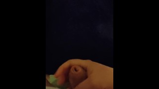 Cumming into the darkness, my fav toy broke