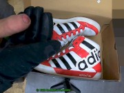 Preview 4 of 2 Cumshots on worn Adidas Hardcourt Big logo