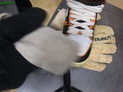 Preview 5 of 4 Cumshots on Football gloves