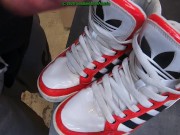 Preview 1 of Cumming Adidas hardcourt Big Logo red-white (slowmotion)