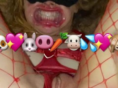 Nasty Teen Piss Bondage Bunny Does It All For Daddy pt.2