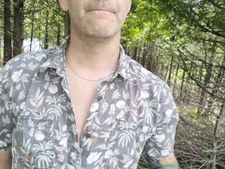 Shy first try at walking away from my clothes