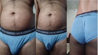 Hot daddy juicy underwear and cumshot