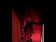 Preview 1 of Hot Latina sucking dick in pijama