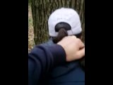 Public: Quick fuck and insulted by a stranger in the forest