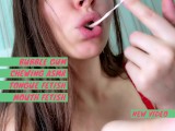 Bubble gum chewing ASMR