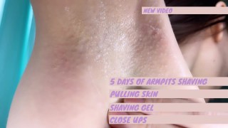 Armpits shaving compilation