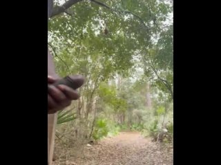 Public park jerking off..