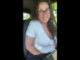 Gorgeous Milf Cums Hard in Public McDonald's Drive-Thru with Lovense Lush Controlled Vibrator