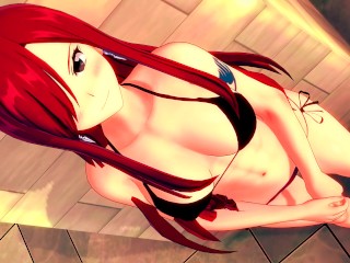 FAIRY TAIL ERZA SCARLET ANIME HENTAI 3D COMPILATIE