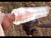 Preview 5 of Fleshlight outdoors cock milking