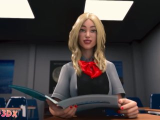 Futa3dx - This Futanari Teacher's Cock Is Shoved In Big Tittied Blonde