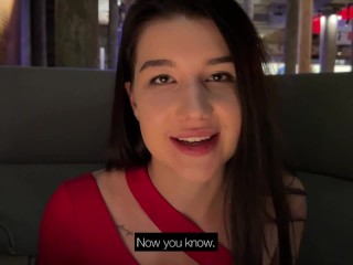 The Guy Called me on a Romantic Date and Fucked me Hard in the Restroom of the Restaurant.Public Sex