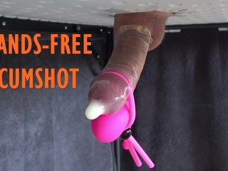 TAVOLO DA MUNGITURA GLORYHOLE VIBRATORE a MANI LIBERE SBORRATA NEL PRESERVATIVO XL