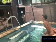 Jock Jonah Wheeler Public Hot Tub Pounding - Jonah Wheeler - JohnnyRapid