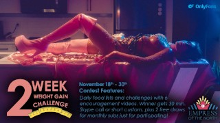 Ноябрьский конкурс по набору веса с самкой кормушки Императрица Севера