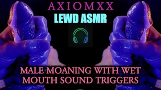 (ASMR LASC Gemidos masculinos con sonidos de boca mojados - Audio erótico Fantasy - JOI - MOJADO ASMR