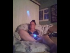 Smoking Cigarettes and Playing Video Games In My Black Bra and Panties Part 9