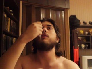 solo male, amateur, beard, how to