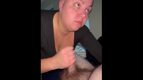 Sucking & Deepthroating My Cock That Makes Her Eyes Water & Nose Run!