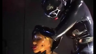 Two Sexy Lesbians Full Encased In Latex Suits Have Fun In Her Rubber Skins Part 2