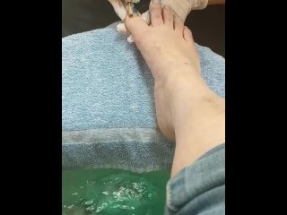 dirty feet, vertical video, verified amateurs, pedicure