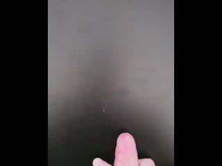 big load cumming over the table