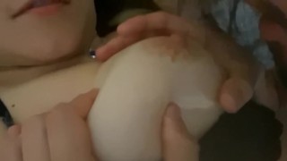 Playing with BIG TITS