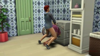 Step Mom Was Fucked On The Washing Machine By Her Step Son In Sims 4 My Voice Seducing Milf