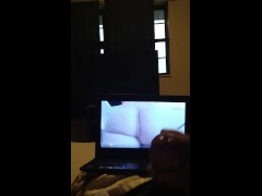 Jerk to April dawn butt